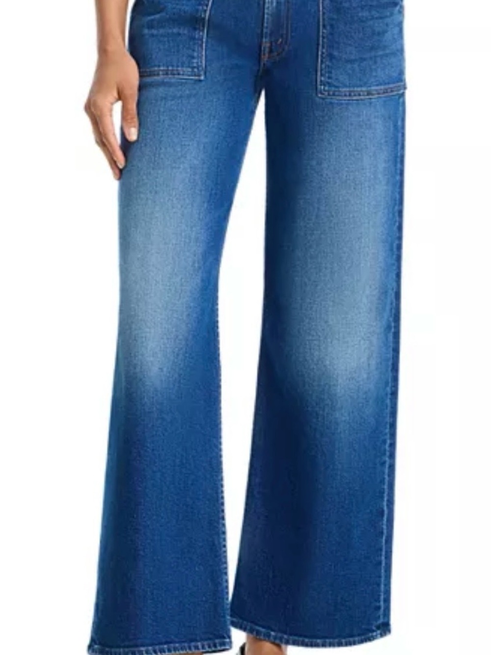 MOTHER
Lil Patch Maven Sneak High Rise Jeans in Spare Me the Drama size 27